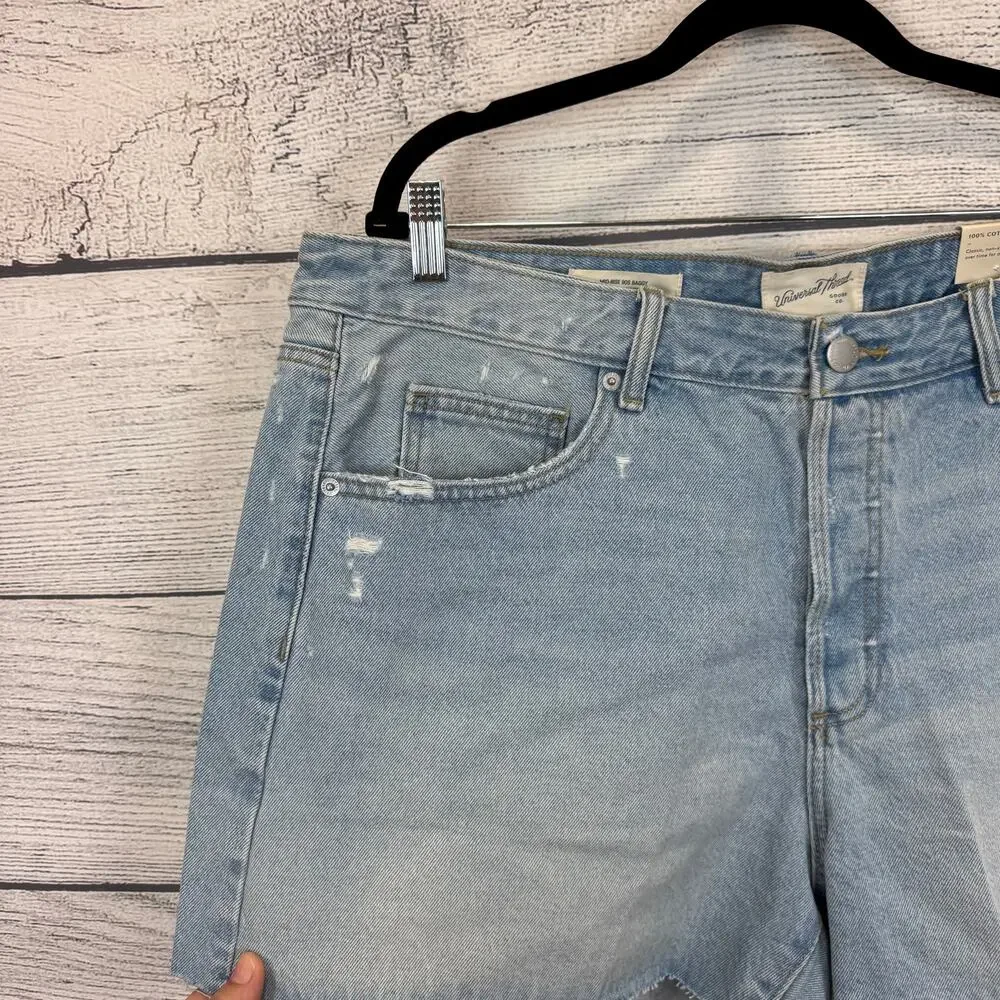 Universal Thread Plus Size Mid-Rise 90's Baggy Denim Shorts Size 18
